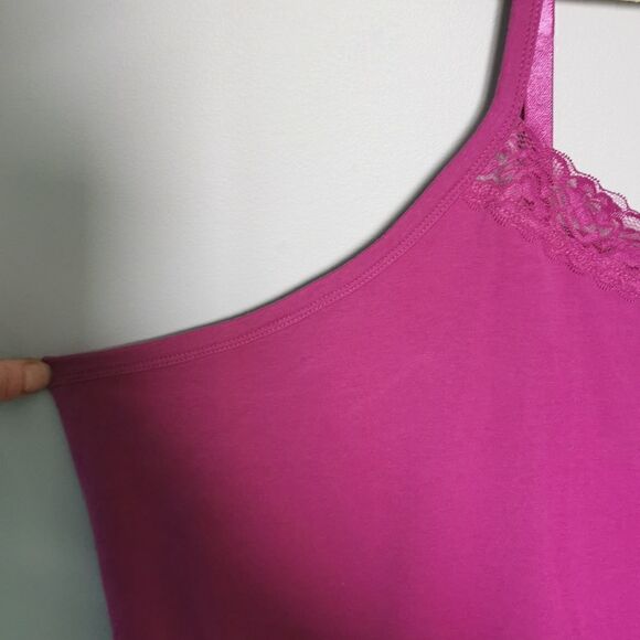𝅺Catherines Tank Pink Lace Trim 5X Plus New - Picture 4 of 6